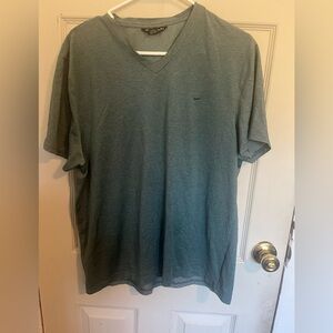 Michael Kors Gray V-Neck Short Sleeve Tee